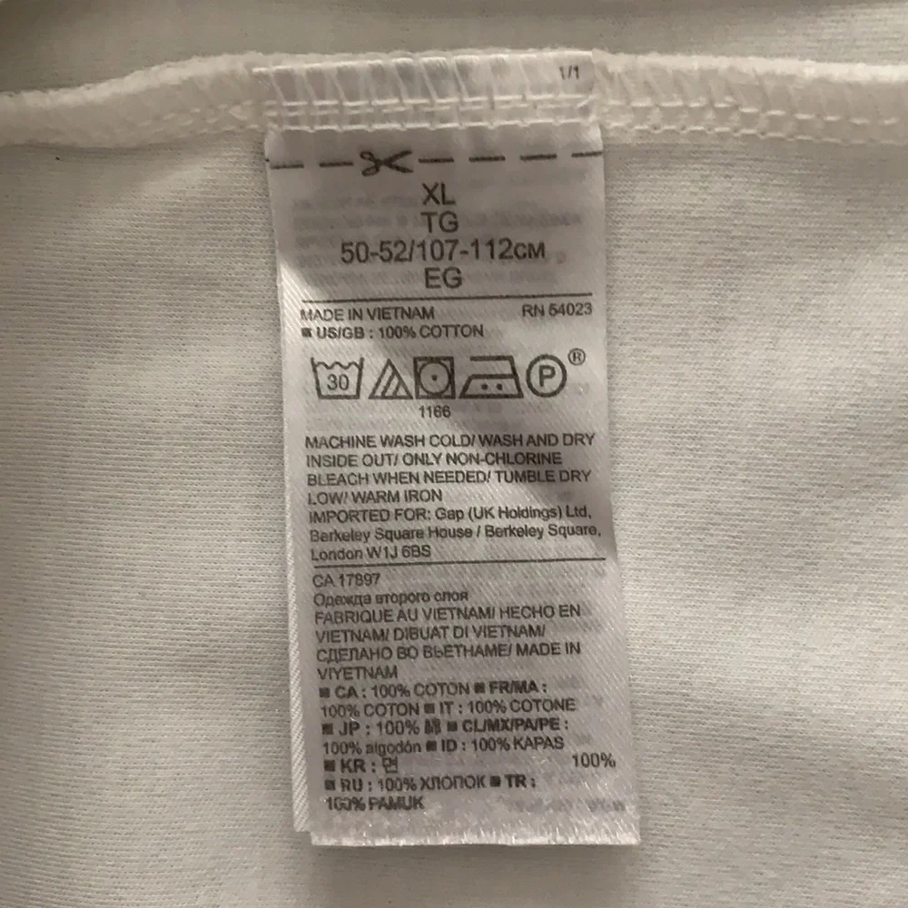 Men’s Banana Republic White/Navy Polo Shirt XL